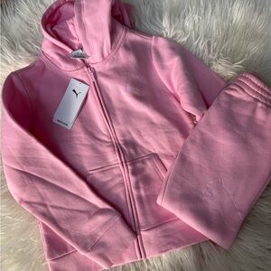 Puma Pink Hoodie and Sweatpants Set NWT Size 6